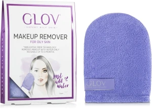 Glov Рукавичка для зняття макіяжу, фіолетова Expert Oily and Mixed Skin
