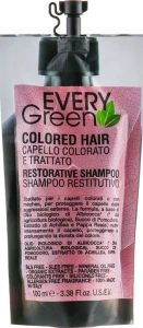 EveryGreen Шампунь для окрашенных и обработанных волос, с маслом абрикоса, томатным соком Dikson EG Colored Shampoo, 1000ml