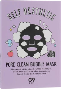 G9Skin Бульбашкова тканинна маска для обличчя Self Aesthetic Poreclean Bubble Mask