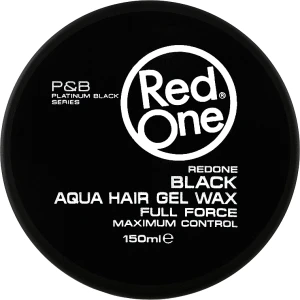 RedOne ВІск для волосся на водній основі Red One Aqua Hair Gel Wax Full Force Black