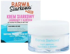 Barwa Заспокійливий крем із сіркою та алое для обличчя Siarkowa + Aloes