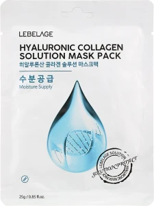 Lebelage Маска для обличчя тканинна Hyaluronic Collagen Solution Mask