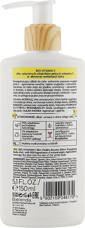 Bielenda Підбадьорливий еліксир для тіла Bio Vitamin C - фото N2