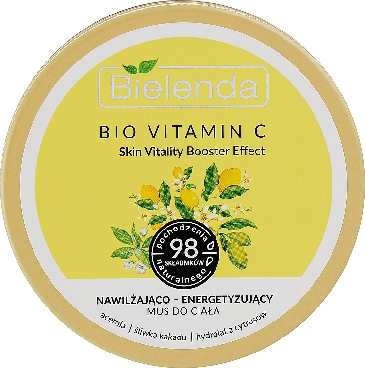 Bielenda Зволожувальний і тонізувальний мус для тіла Bio Vitamin C - фото N1