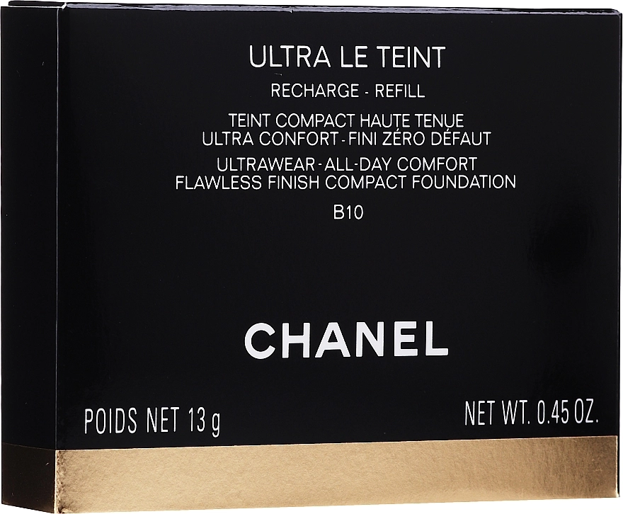 Chanel Ultra Le Teint Ultrawear All-Day Comfort Flawless Finish Compact Foundation Компактний тональний засіб - фото N1