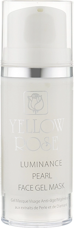 Yellow Rose Гелева маска для обличчя з перлами, алмазною пудрою Luminance Pearl Face Gel Mask - фото N1