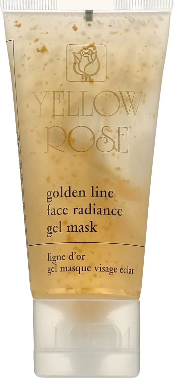 Yellow Rose Гелева маска для обличчя, із золотом (туба) Golden Line Face Radiance Gel Mask - фото N1