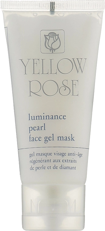 Yellow Rose Гелева маска для обличчя з перлами, алмазною пудрою (туба) Luminance Pearl Face Gel Mask - фото N1