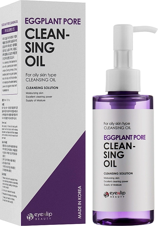 Eyenlip Гидрофильное масло с экстрактом баклажана Eggplant Pore Cleansing Oil - фото N2