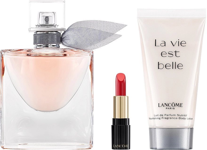 Lancome La Vie Est Belle Набор (edp/50ml + b/lot/50ml+lipstick/1.6g) - фото N2