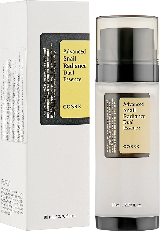 CosRX Подвійна есенція з муцином равлика й ніацинамідом Advanced Snail Radiance Dual Essence - фото N2