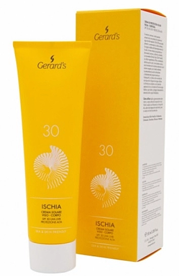 Gerard's Cosmetics Сонцезахисний крем для обличчя й тіла з інноваційною формулою Ischia Sun Cream Spf30 - фото N1