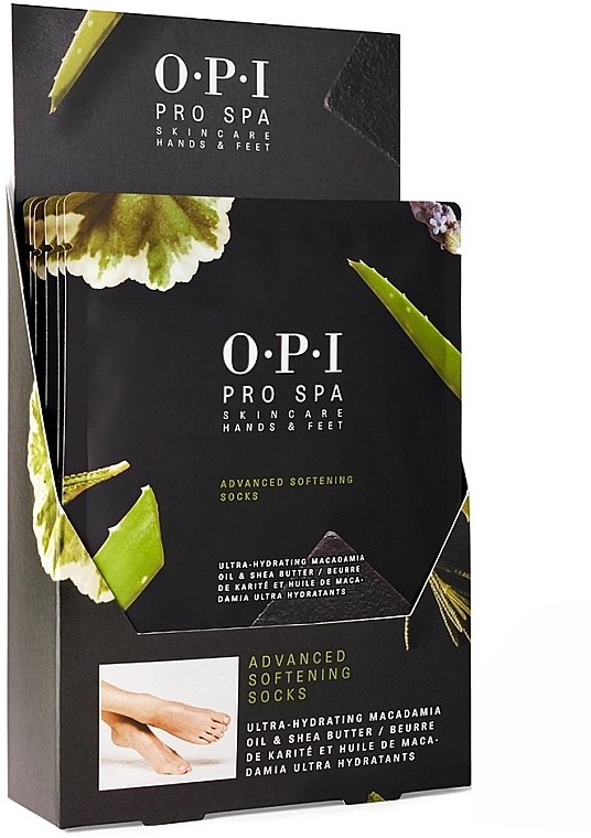 O.P.I Зволожувальні одноразові шкарпетки ProSpa Advanced Softening Socks - фото N3