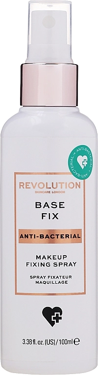 Makeup Revolution Антибактериальный спрей для фиксации макияжа Revolution Skincare Anti-Bacterial Base Fix - фото N1