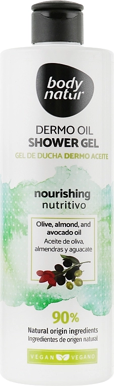 Body Natur Гель для душу з натуральними оліями Dermo Oil Nourishing Shower Gel - фото N1