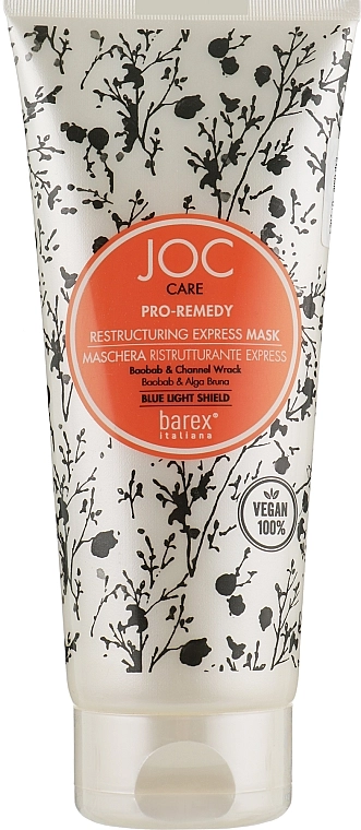 Barex Italiana Экспресс-маска реструктурирующая для поврежденных волос Joc Care Mask - фото N1