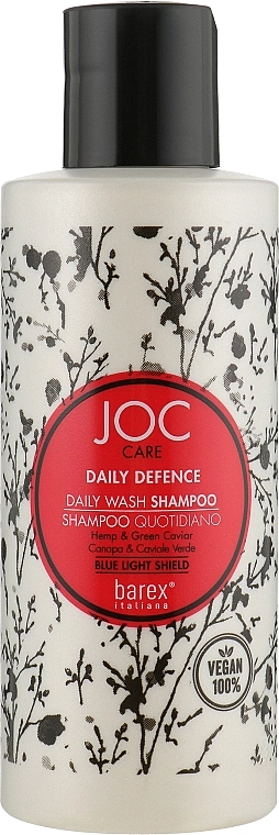 Barex Italiana Шампунь щоденний з екстрактом конопель і зеленою ікрою Joc Care Shampoo - фото N2