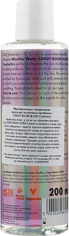 Ingrid Cosmetics Мицеллярная вода Candy Boom Micellar Water - фото N2