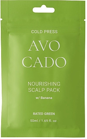 Rated Green Питательная маска для кожи головы с маслом авокадо и экстрактом банана Cold Press Avocado Nourishing Scalp Pack - фото N1