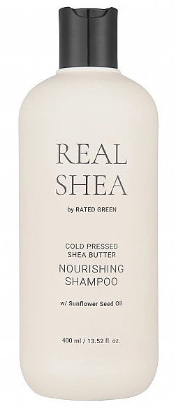 Rated Green Живильний шампунь для волосся з маслом ши Real Shea Cold Pressed Shea Butter Nourishing Shampoo - фото N1