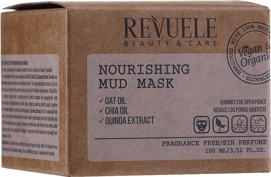 Revuele Питательная маска для лица Vegan & Organic Nourishing Mud Mask - фото N1