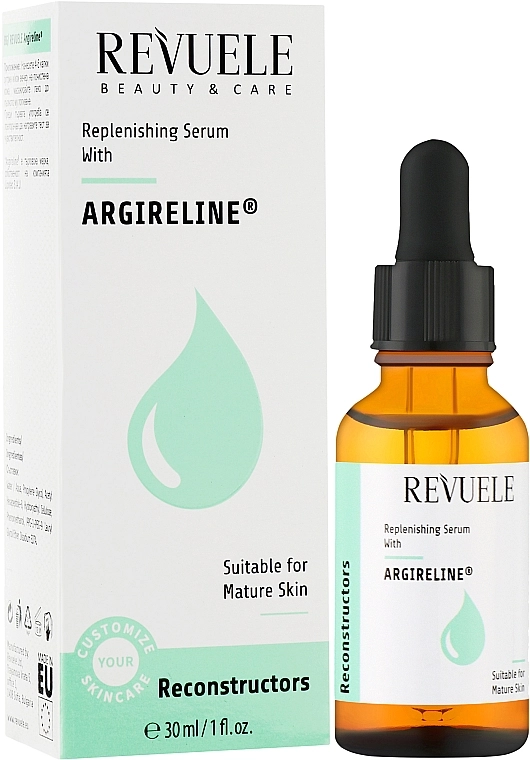 Восстанавливающая сыворотка для лица с аргирелином - Revuele Replenishing Serum With Argireline, 30 мл - фото N2