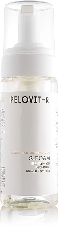 Pelovit-R Пінка для обличчя з протеїнами шовку "Відновлювальне очищення" S-Foam P-Lab Mineralize - фото N1