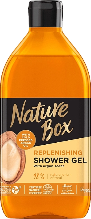 Nature Box Гель для душу з аргановою олією Nourishment Shower Gel With Cold Pressed Argan Oil - фото N1
