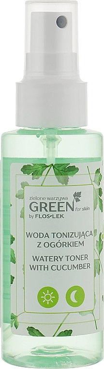 Floslek Тонизирующая вода с огурцом Green For Skin Watery Toner With Cucumber - фото N1