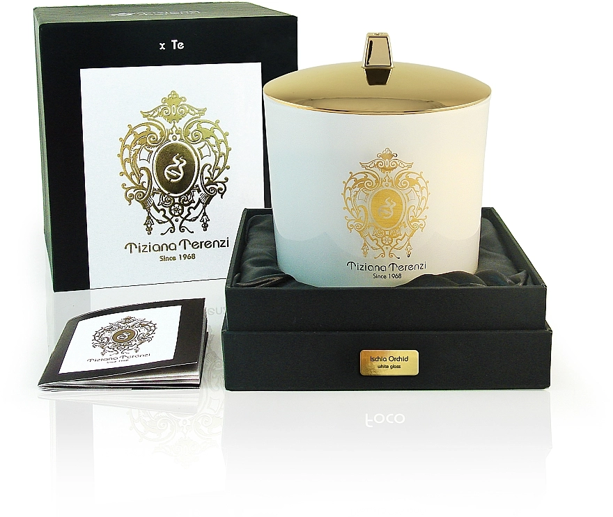 Tiziana Terenzi Ischia Orchid Scented Candle White Glass Ароматична свічка - фото N1