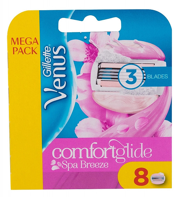 Змінні касети для гоління жіночі - Gillette Venus Spa Breeze Comfort Glide, 8 шт - фото N2