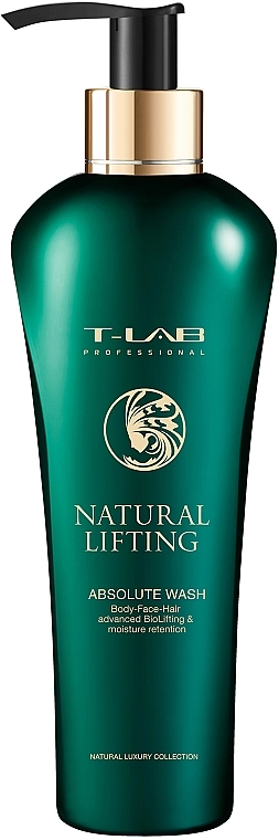 T-LAB Professional Шампунь-гель для природного питания волос, рук и тела Natural Lifting Absolute Wash - фото N1