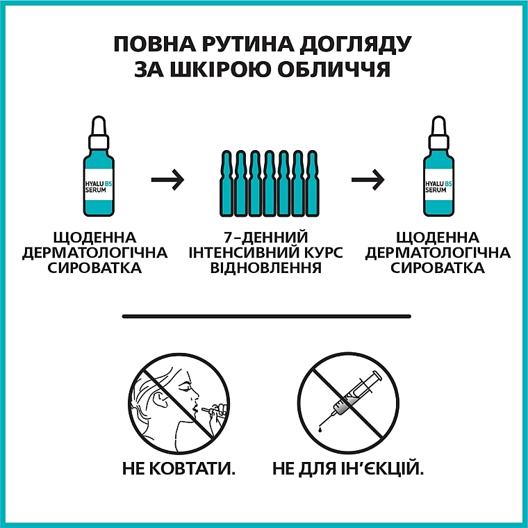 La Roche-Posay Концентрат у ампулах для корекції зморщок і відновлення пружності шкіри обличчя Hyalu B5 Ampoules - фото N7