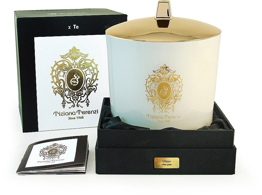 Tiziana Terenzi Lillipur Scented Candle White Glass Парфюмированная свеча с крышкой - фото N1