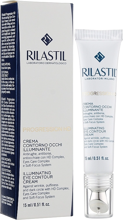 Rilastil Антивіковий крем для зони навколо очей Progression HD Illumination Eye-Contour Cream - фото N2