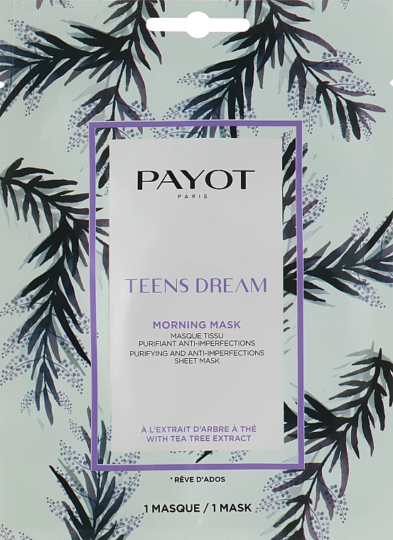 Payot Очищающая маска для лица Teens Dream Purifying And Anti-imperfections Sheet Mask - фото N1