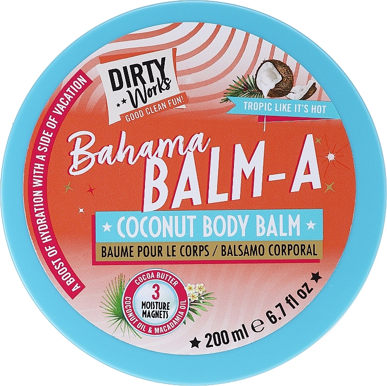 Dirty Works Кокосовий бальзам для тіла Bahama Balm-A Coconut Body Balm - фото N1