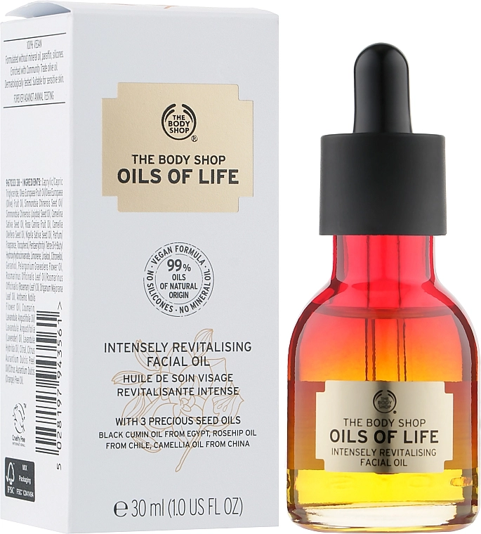 The Body Shop Олія для обличчя Oils Of Life Intensely Revitalizing Facial Oil - фото N2