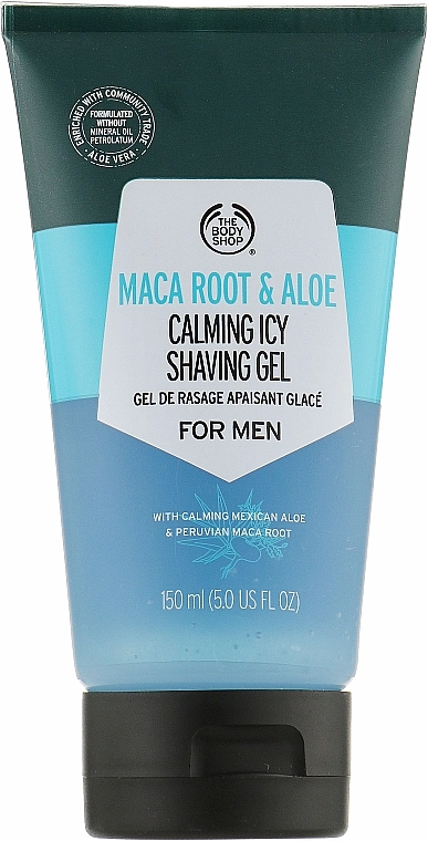 The Body Shop Успокаивающий гель для бритья "Корень маки и алоэ" Maca Root & Aloe Calming Icy Shaving Gel - фото N1