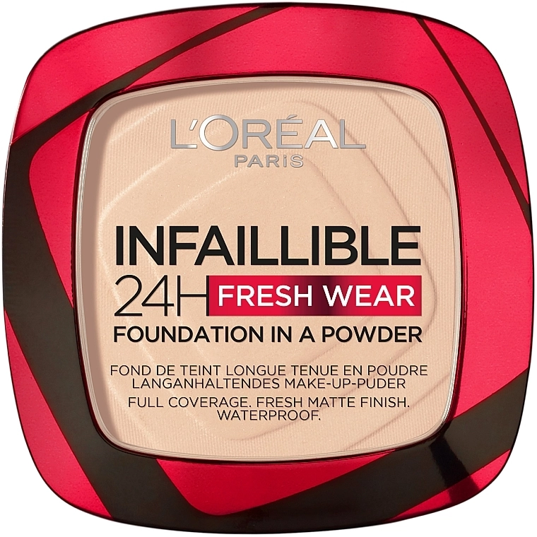 L’Oreal Paris L`Oréal Paris Infaillible Fresh Wear 24H Стойкая матирующая крем-пудра для лица - фото N1