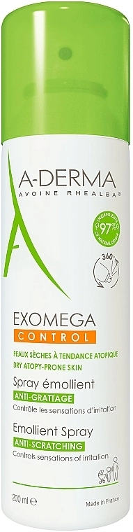 A-Derma Смягчающий спрей для сухой и атопической кожи Exomega Control Emollient Spray - фото N1