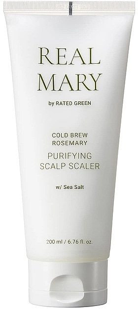 Rated Green Очищувальна і відлущувальна маска для шкіри голови із соком розмарину Real Mary Cold Brew Purifying Scalp Scaler - фото N1