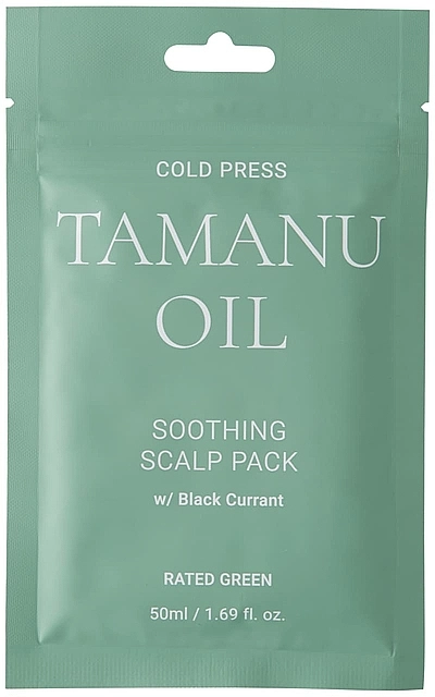 Rated Green Заспокійлива маска для шкіри голови з олією таману й чорною смородиною Cold Press Tamanu Oil Soothing Scalp Pack - фото N1