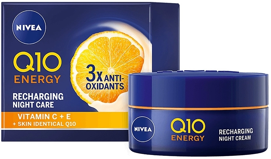 Nivea Ночной крем "Восстановление энергии" Q10 Energy Recharging Night Cream - фото N1