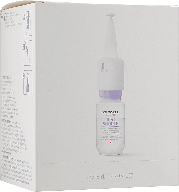 Goldwell Сыворотка для непослушных волос Dualsenses Just Smooth Intensive Taming Serum - фото N1