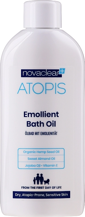 Novaclear Пом'якшувальна олія для ванни Atopis Emoliant Bath Oil - фото N1