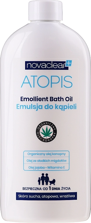 Novaclear Смягчающее масло для ванны Atopis Emoliant Bath Oil - фото N4