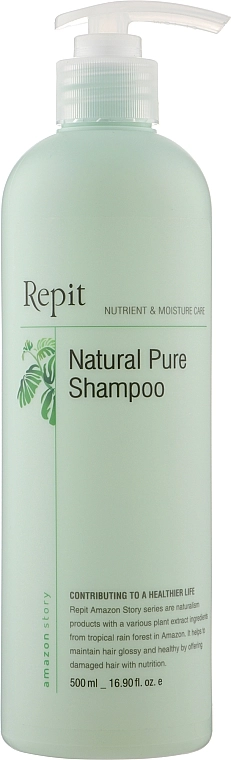 Repit Шампунь для поврежденных и нормальных волос Natural Pure Shampoo Amazon Story - фото N5