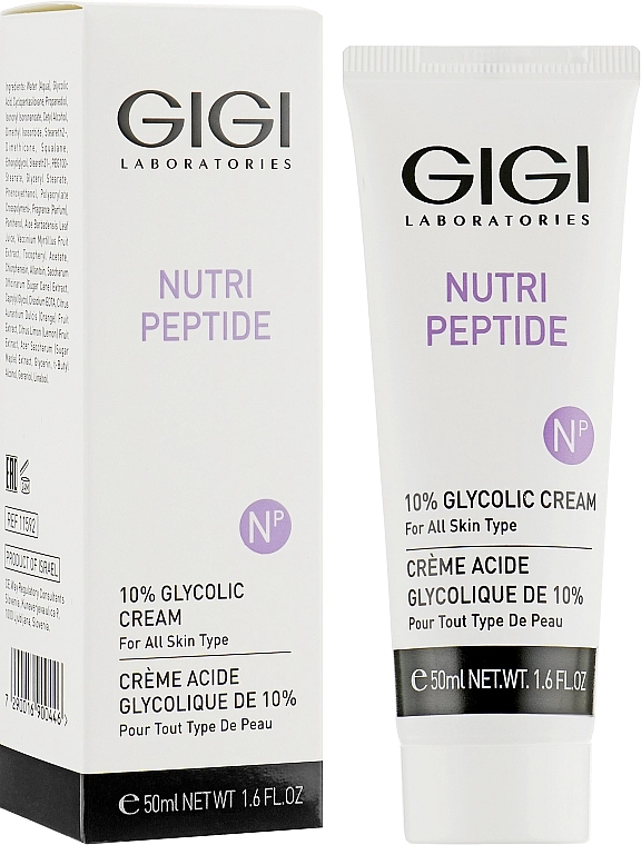 Gigi Пептидный крем с 10% гликолиевой кислотой Nutri-Peptide 10% Glycolic Cream - фото N2