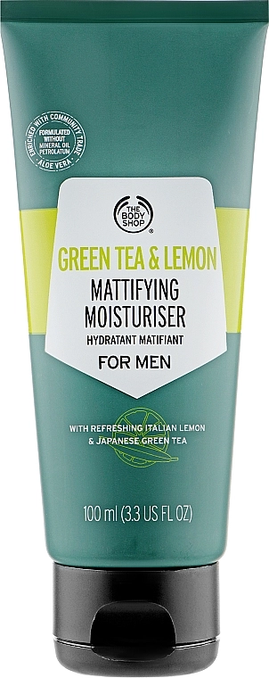 The Body Shop Матирующий увлажняющий крем для мужчин Green Tea and Lemon Mattifying Moisturiser For Men - фото N1